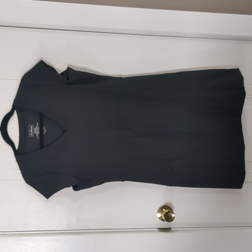 LL Bean women's black moisture wicking dress, size Med